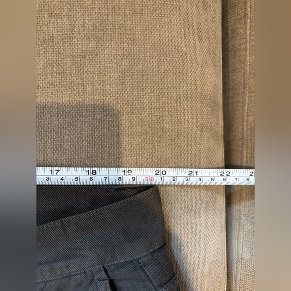 John Varvatos Linen Pants 38 Dark Brown Cotton Twill Chinos Men's Lightweight - Picture 6 of 9